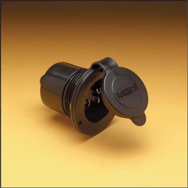 Marinco MARINCO 150BBIRV Receptacle Outdoor- Indoor Use 125 Volt- 15 Amp Power Black M1D-150BBIRV - main